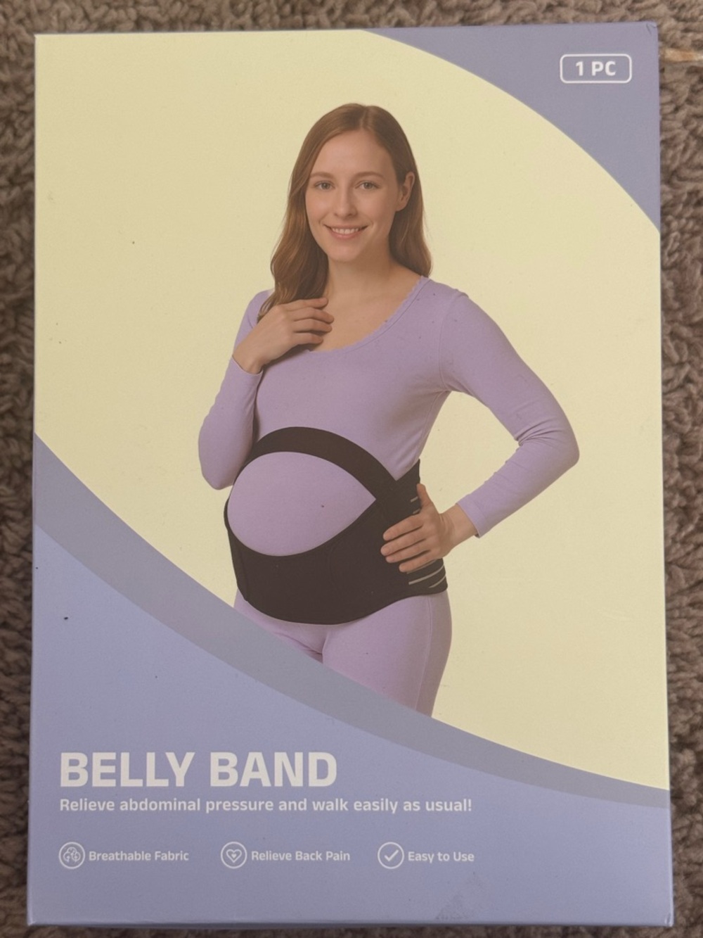 Maternity Belly Support Band - Black